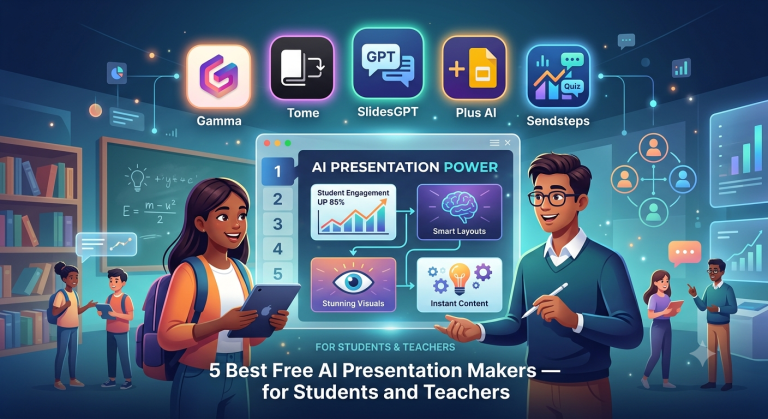best free AI presentation makers for students and teachers