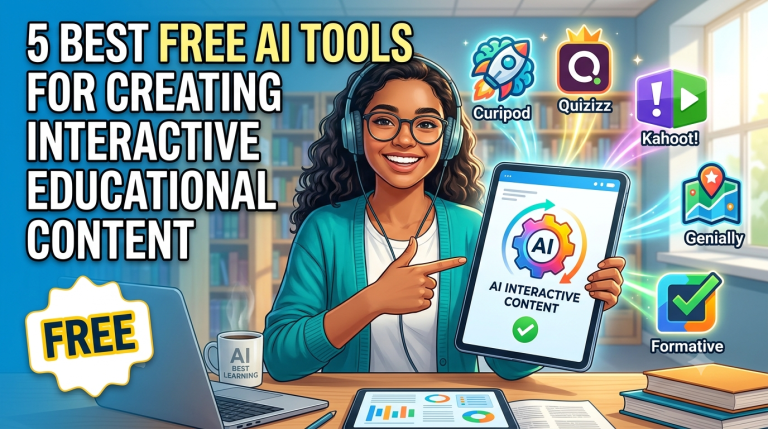 best free AI tools for creating interactive educational content