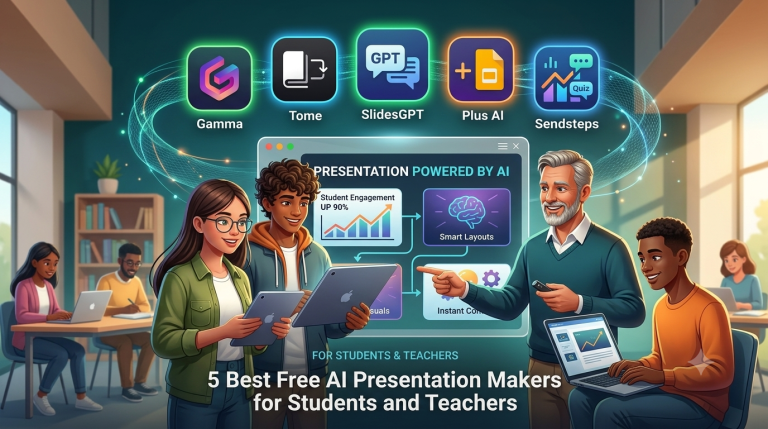 best free AI presentation makers for students and teachers