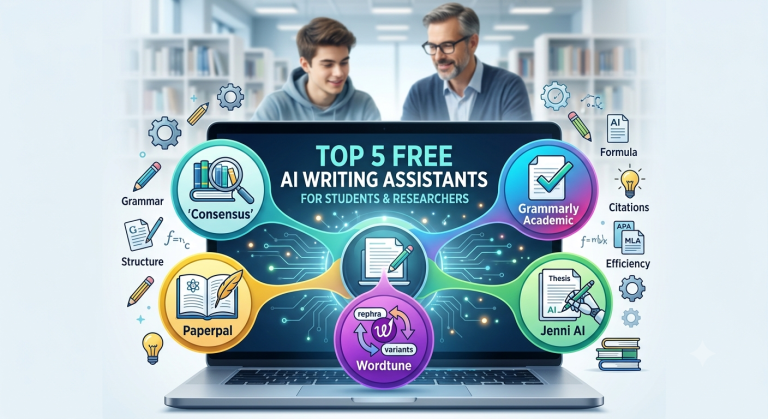 best free AI writing assistants for students and researchers
